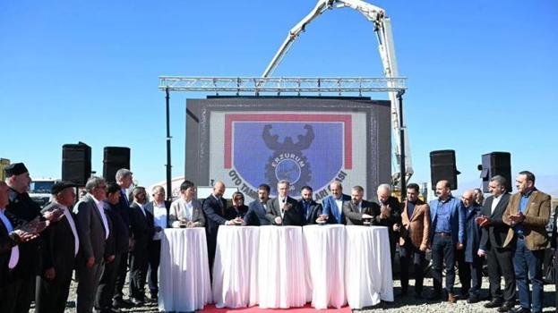 Erzurum'da esnafın yeni merkezi yükseliyor: Oto Tamir ve İmalatçılar Sanayi Sitesi'nin temeli atıldı