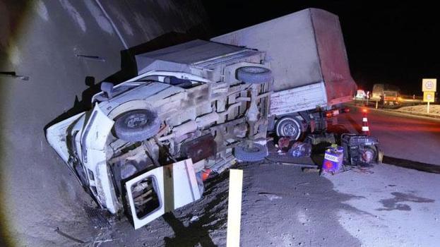 Kastamonu'da iki kamyonet çarpıştı kazada 9 kişi yaralandı