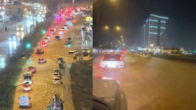 Kahramanmaraş'ta kuvvetli sağanak! Yollar göle döndü