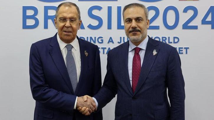 Dışişleri Bakanı Fidan, Brezilya’da Rus mevkidaşı Lavrov ile görüştü