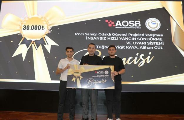Adana Hacı Sabancı OSB'de 6. Sanayi Odaklı Öğrenci Projeleri Yarışması sonuçlandı