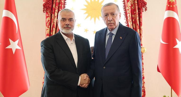 Cumhurbaşkanı Erdoğan, Hamas lideri ile görüştü