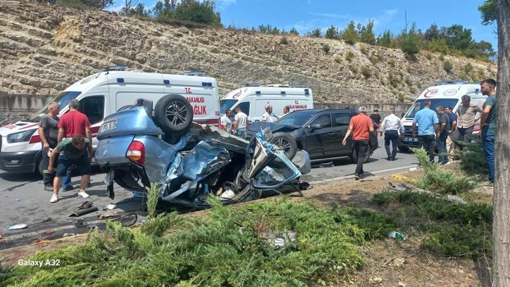 Otomobil ile cip çarpıştı: 1 ölü, 2'si çocuk 3 yaralı