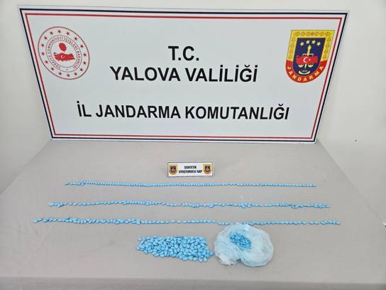 Yalova'da Jandarma 500 extcy hap ele geçirdi