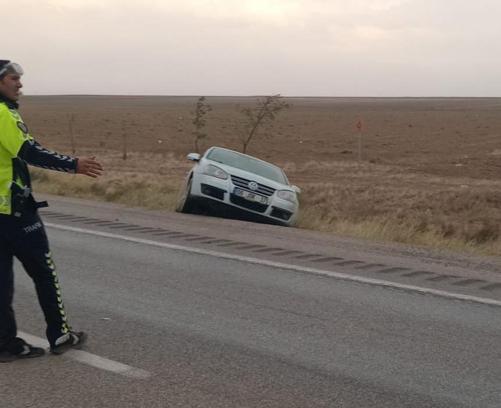 Kum fırtınası zincirleme kazaya neden oldu: 6 yaralı