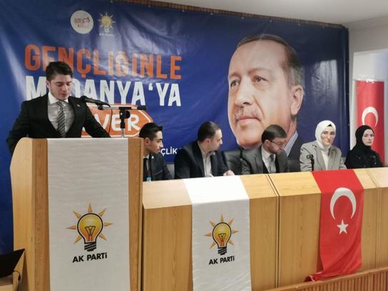 AK Parti Mudanya İlçe Gençlik Kolları Başkanlığına Kaan Gürbüz seçildi