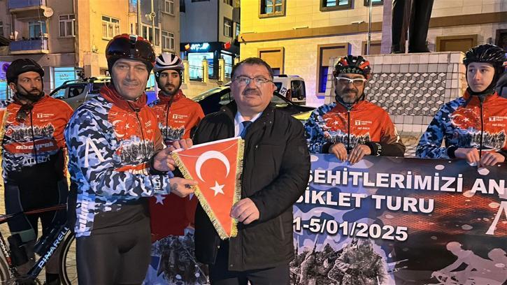 Sarıkamış şehitleri için pedal çeviriyorlar