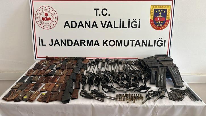 Ceyhan'da tabanca imalatı yapılan atölyeye baskın