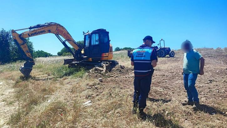 Aydın'da Hazine arazisinde kaçak kazı operasyonu