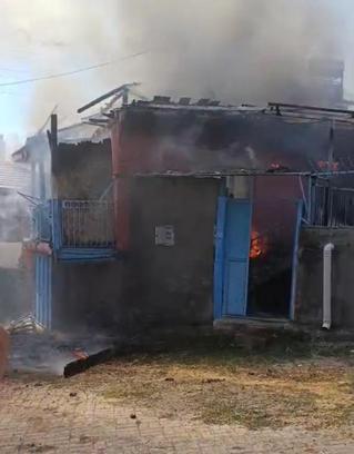 Ankara'da müsakil evde yangın