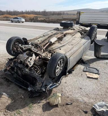 Otomobil, takla attı: 1 yaralı