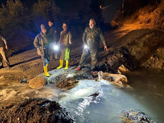 Hatay'da toprak kayması
