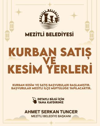 Mezitli Belediyesi’nden Kurban Bayramı düzenlemesi