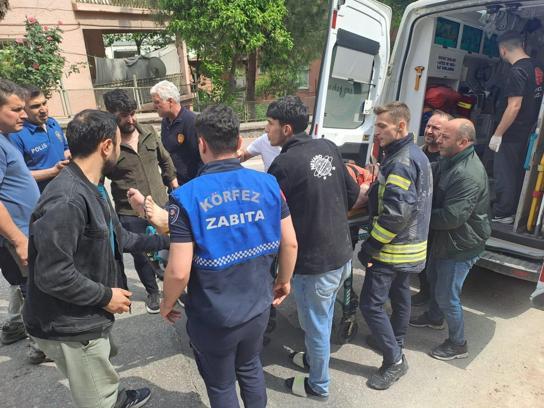 Elektrik akımına kapılan inşaat işçisi yaralandı