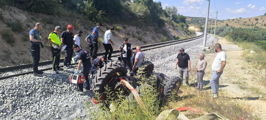 Malatya'da devrilen traktörün sürücüsü öldü