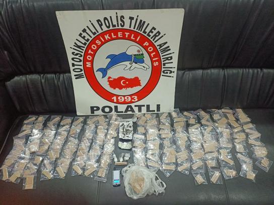 Polatlı'da 446 gram eroin ele geçirildi