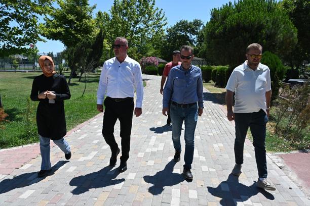 Başkan Karabatı, ilçedeki çalışmaları yerinde inceledi