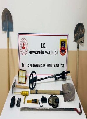 Nevşehir’de kaçak kazıya 6 gözaltı