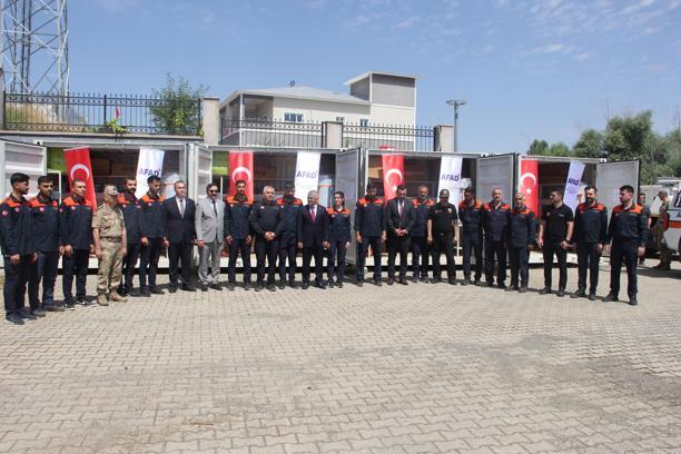 Bingöl'de afet müdahale konteynerleri kurumlara teslim edildi
