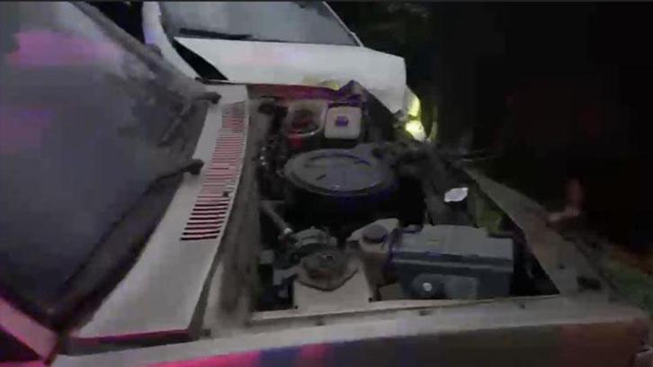 İki otomobilin çarpıştığı trafik kazasında 2 kişi yaralandı