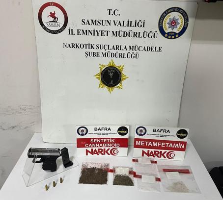 Bafra'da uyuşturucu operasyonu