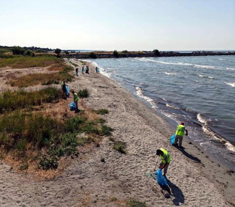 Tekirdağ'da kıyı temizliği etkinliği