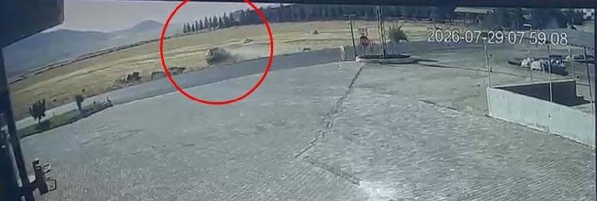 Mardin’de otomobilin takla attığı kaza kamerada