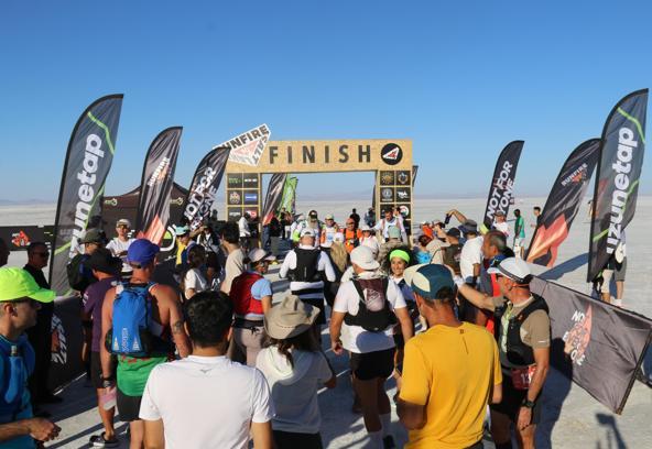 Aksaray'da Runfire Salt Lake Ultra Trail Maratonu tamamlandı