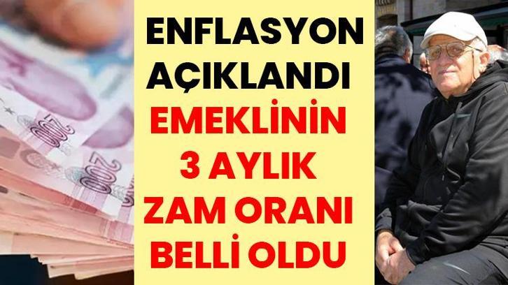 MİLYONLARCA EMEKLİYİ İLGİLENDİRİYOR! Enflasyon açıklandı, emeklinin 3 aylık zam oranı belli oldu: İşte SSK ve Bağ-Kur emeklisinin ilk zammı
