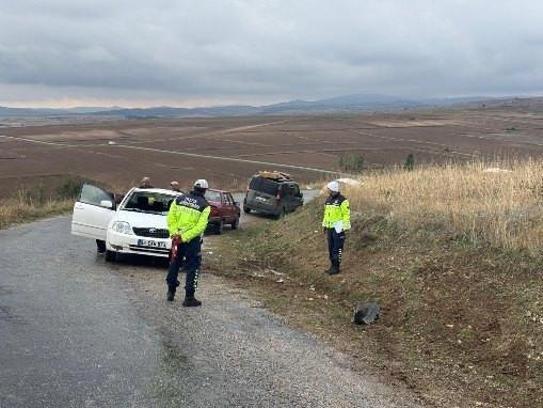 Çorum’da otomobil takla attı: 2 yaralı