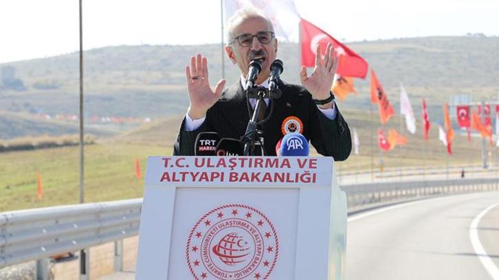 Bakan Uraloğlu açılışı yaptı: 45 dakikalık yol artık 24 dakika!