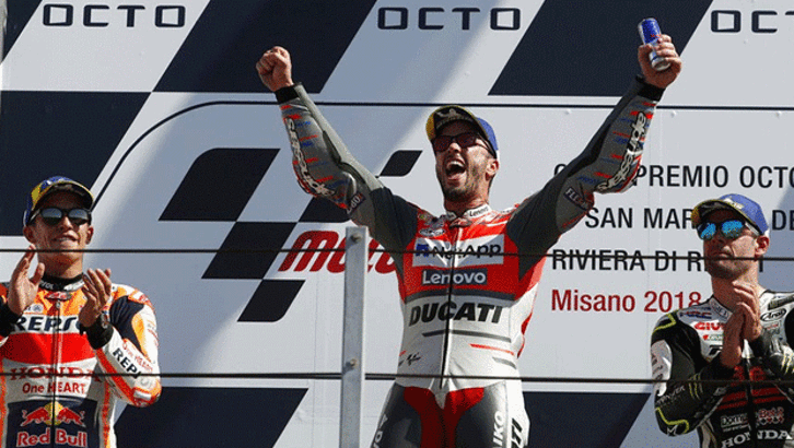 Moto Gp'nin San Marino ayağı Andrea Dovizioso'nun