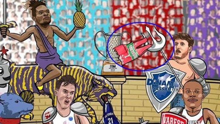 FIBA Europe'un karikatürü Karşıyaka'yı kızdırdı