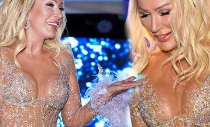 Seda Sayan transparan elbisesiyle olay oldu