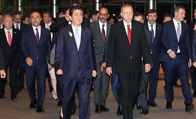 Cumhurbaşkanı Erdoğan Japonya Başbakanı ile görüştü
