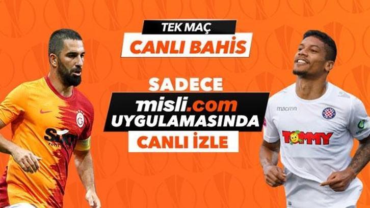 Galatasaray - Hajduk Split maçı Tek Maç ve Canlı Bahis seçenekleriyle Misli.com’da