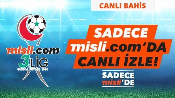 Misli.com 3. Lig Canlı Yayınları ve Canlı İddaa (26 Aralık)