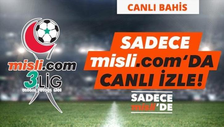Misli.com 3. Lig Canlı Yayınları ve Canlı İddaa (6 Ocak)