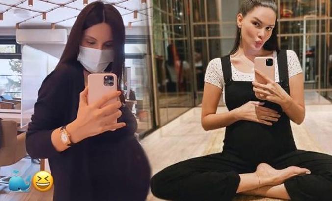 Almeda Abazi'den karnı burnunda poz