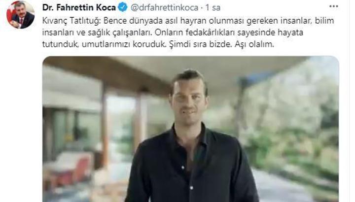 Kıvanç Tatlıtuğ'dan aşı çağrısı