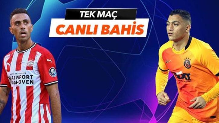 PSV - Galatasaray maçı tek Maç ve Canlı Bahis seçenekleriyle Misli.com’da!