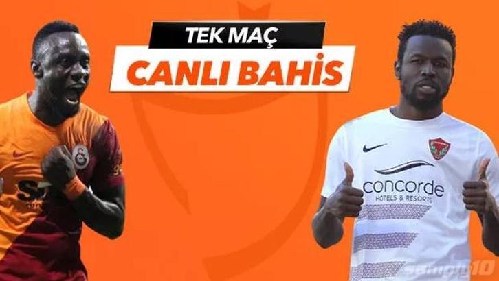 Galatasaray - Hatayspor maçı Tek Maç ve Canlı Bahis seçenekleriyle Misli.com’da