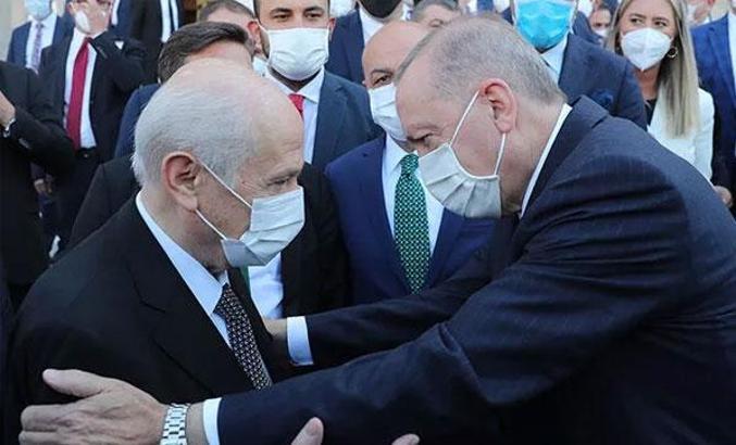 Cumhurbaşkanı Recep Tayyip Erdoğan ile Devlet Bahçeli görüştü