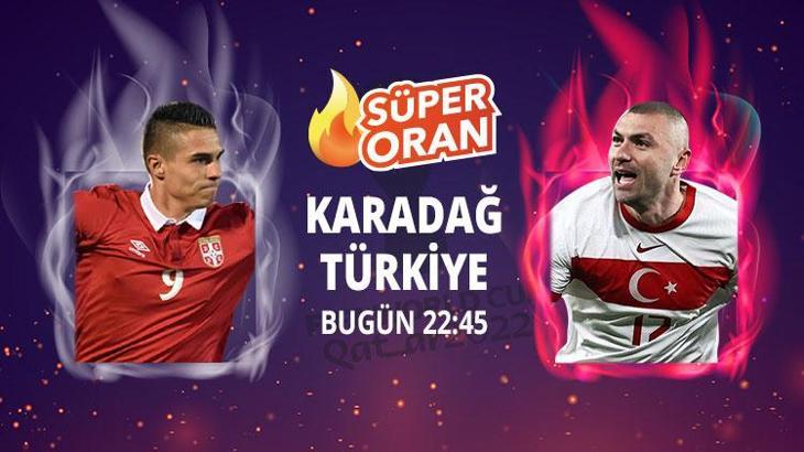 Karadağ - Türkiye maçı Tek Maç ve Canlı Bahis seçenekleriyle Misli.com’da