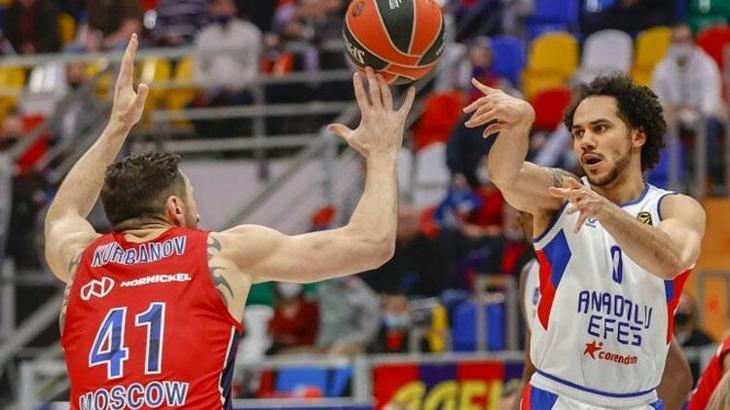 Shane Larkin 27 Beaubois 22 sayı attı Anadolu Efes CSKA'yı deplasmanda devirdi