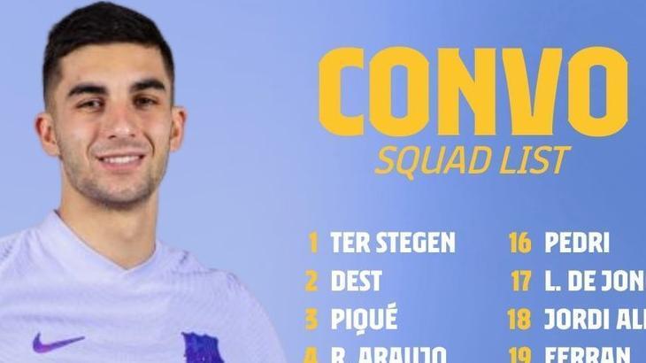 Barcelona'nın Galatasaray kadrosu belli oldu! 6 eksik var