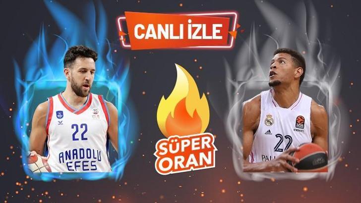 Anadolu Efes - Real Madrid maçı Tek Maç ve Canlı Bahis seçenekleriyle Misli.com’da