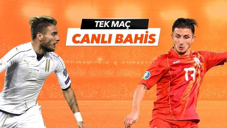 İtalya - Kuzey Makedonya maçı Tek Maç ve Canlı Bahis seçenekleriyle Misli.com’da