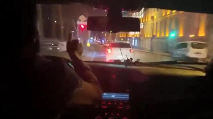 Trafik magandaları sosyal medya "tık almak" uğruna yarıştı