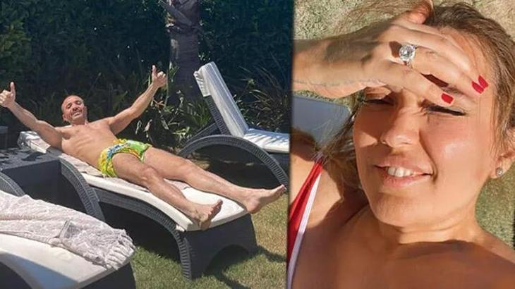 Demet Akalın'ın mayolu pozunda tektaş detayı!